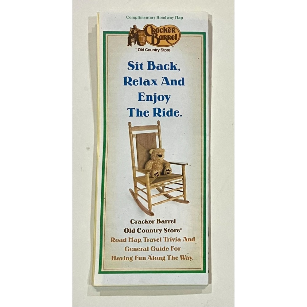 2006 Cracker Barrel Old Country Store‎ Roadway Map USA Vintage